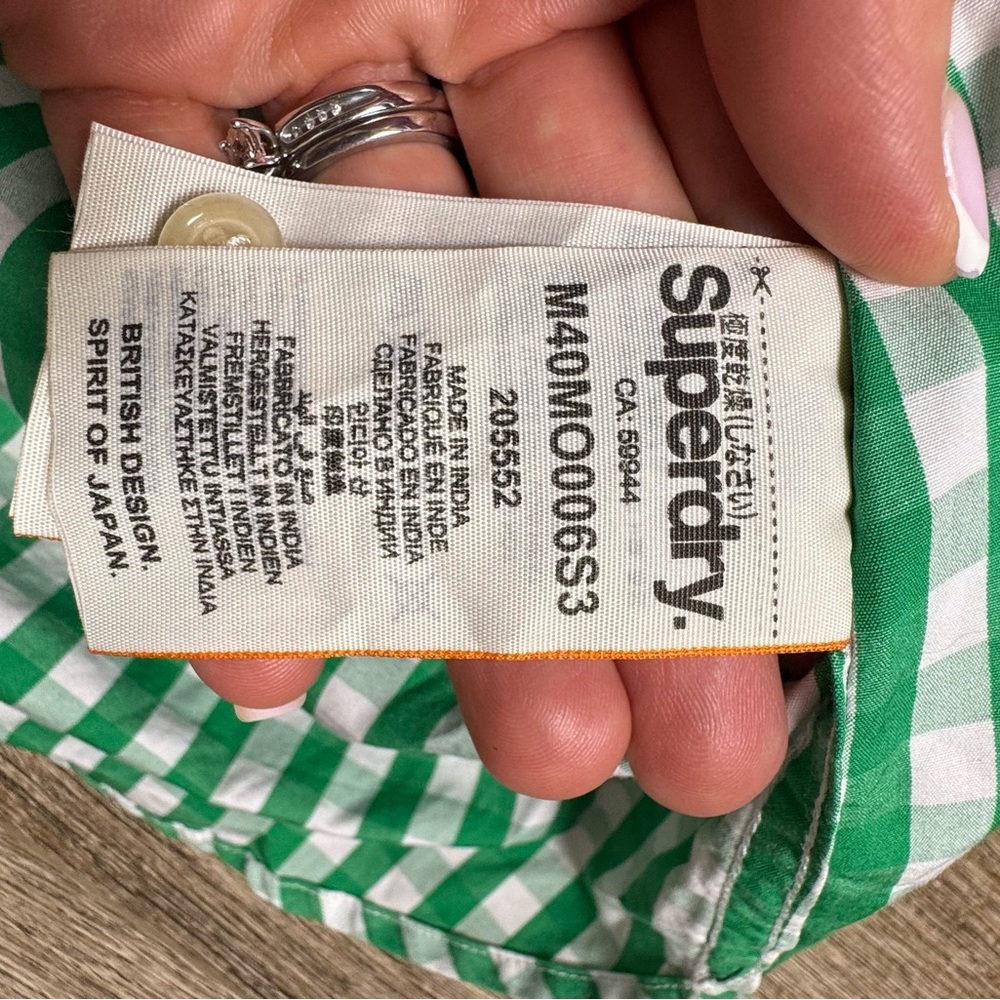 Superdry Green Plaid Men's Shirt - Picture 8 of 10